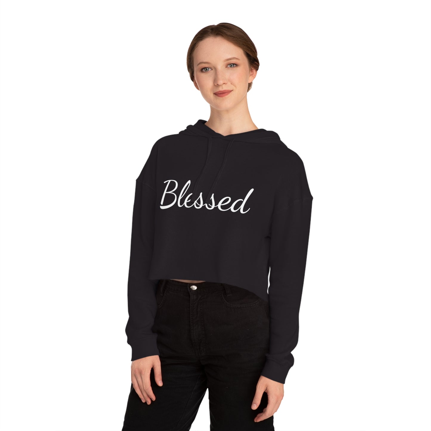 Ultra Soft Women’s Cropped Hooded Sweatshirt